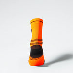 Running Ankle Socks Men | Orange Fluo / Black