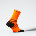 Running Ankle Socks Men | Orange Fluo / Black