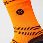 Running Ankle Socks Women | Orange Fluo / Black