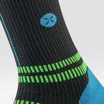 Running Socks Men | Charcoal / Bright Blue