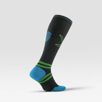 Running Socks Men | Charcoal / Bright Blue