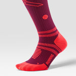 Running Socks Women | Bordeaux / Orange