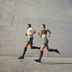 Running Socks Women | Charcoal / Fuchsia