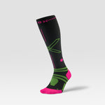 Running Socks Women | Charcoal / Fuchsia