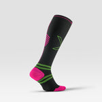 Running Socks Women | Charcoal / Fuchsia