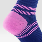Running Socks Women | Dark Blue / Pink