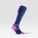 Running Socks Women | Dark Blue / Pink