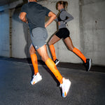 Running Socks Men | Orange Fluo / Black