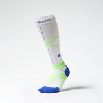 Running Socks Men | White / Green Fluo
