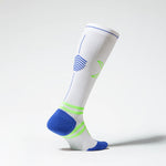 Running Socks Men | White / Green Fluo