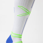 Running Socks Men | White / Green Fluo