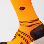 Running Socks Women | Orange Fluo / Black