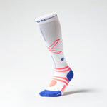 Running Socks Women | White / Orange