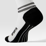 Sports Ankle Socks Men | White / Black