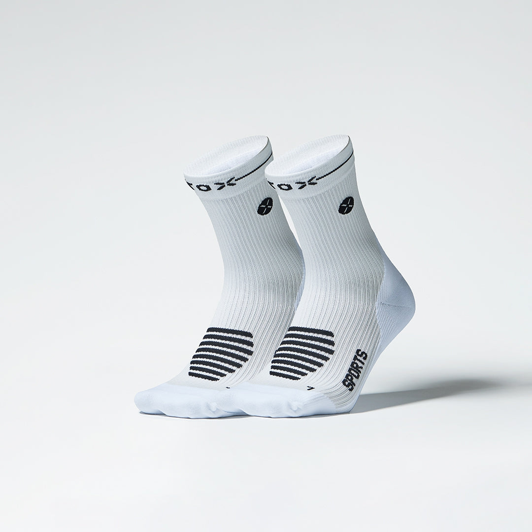 Sports Ankle Socks Men 2-Pack | White / Black