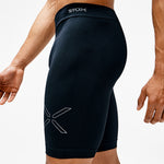 Sports Tights Men Short | Black / White