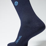 Merino Travel Socks Men | Blue / Blue