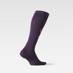 Ultralight Skiing Socks Women | Purple / Red Fluo