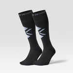 Ultralight Skiing Socks Women 2-Pack | Black / White