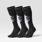 Ultralight Skiing Socks Women 3-Pack | Black / White