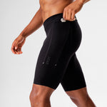 Running Shorts Men | Black / Light Grey