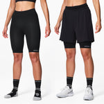 Sports Shorts Women | Black / Light Grey