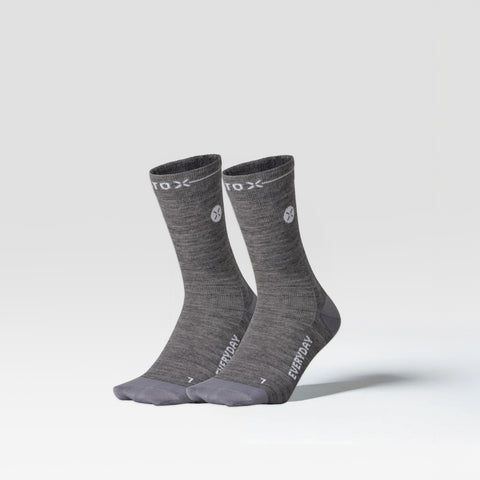 Merino Everyday Ankle Socks Men 2-Pack | Silver Grey / White