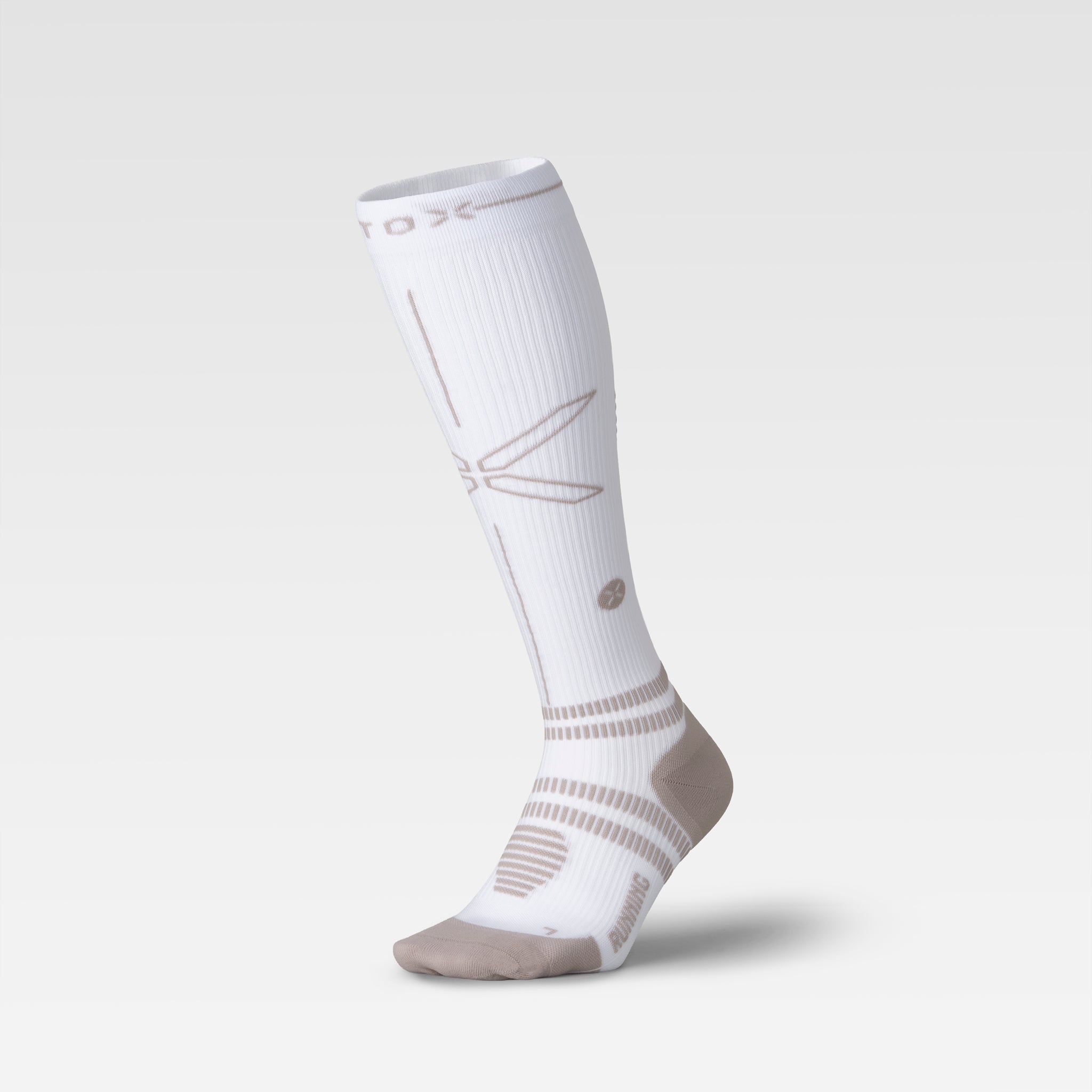 Running Socks Women | White / Bordeaux