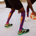 KLABU Running Socks Men | Purple / Orange / Pink