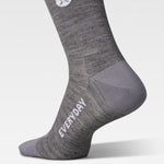 Merino Everyday Ankle Socks Men 2-Pack | Silver Grey / White
