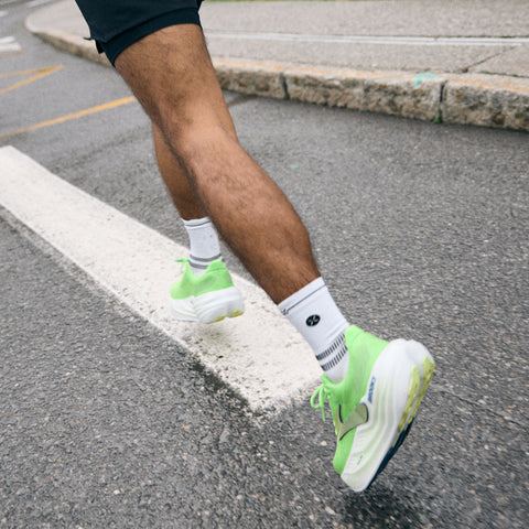 Running Ankle Socks Men | White / Black
