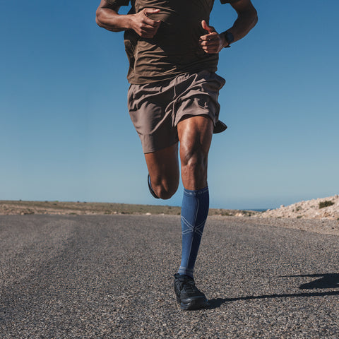 Running Socks Men | Blue / Grey