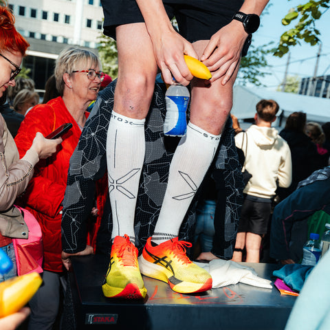 Running Socks Men | White / Black