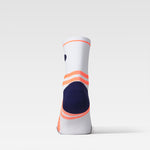 Running Ankle Socks Men | White / Orange Fluo