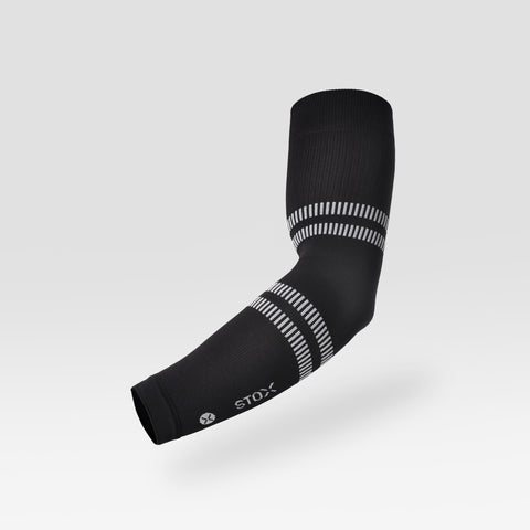 Running Arm Sleeves | Black / Light Grey