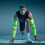 Running Arm Sleeves | Yellow Fluo / Black