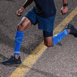 Calf Sleeves Men | Blue / Yellow