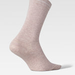 Cotton Everyday Ankle Socks Women | Beige Melange / White