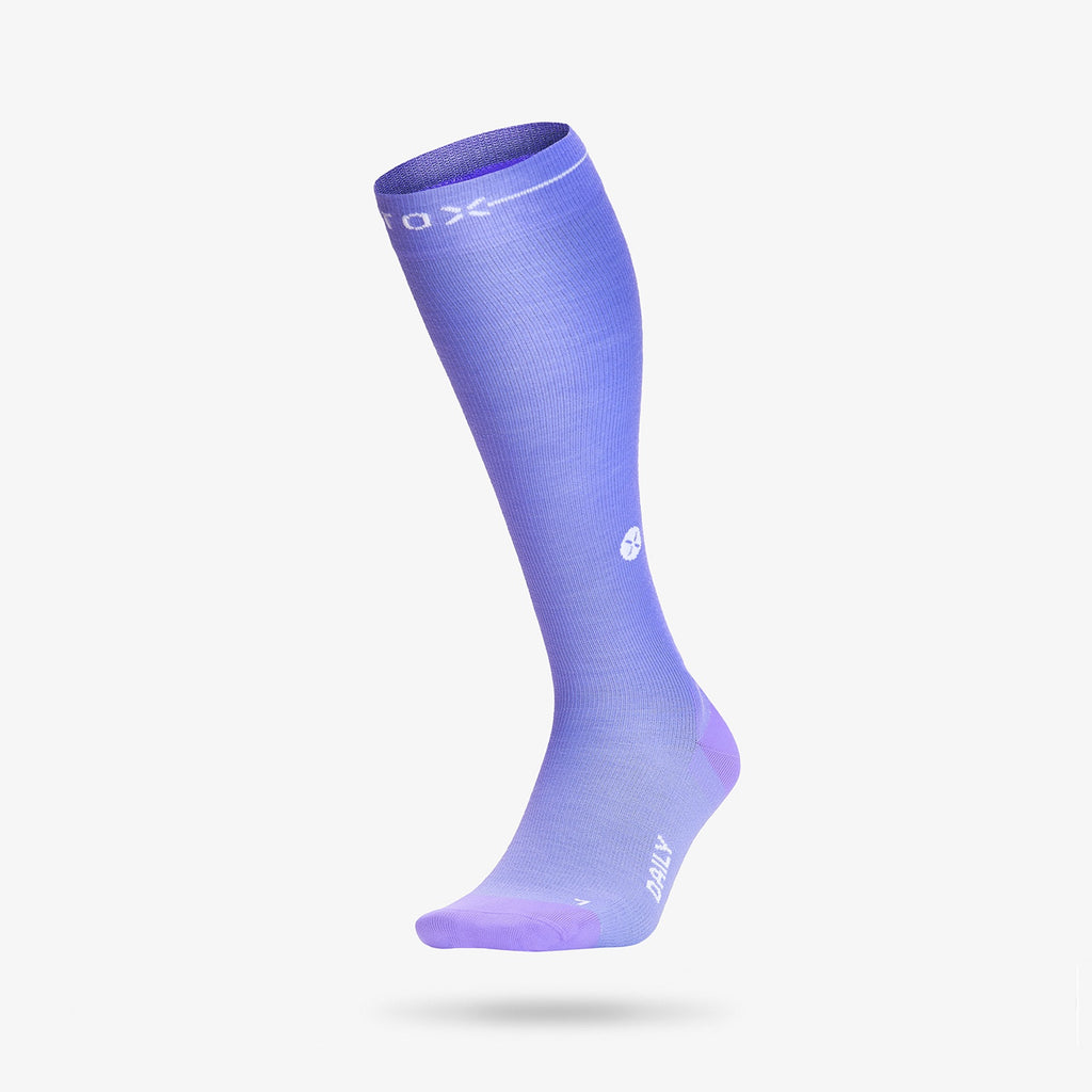 Merino Everyday Socks Women | Lilac / White