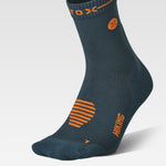 Dryarn® Hiking Ankle Socks Men | Petrol / Orange