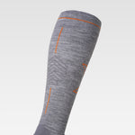 Merino Hiking Socks Women | Mid Grey  / Orange