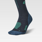 Merino Hiking Socks Men | Teal / Light Green