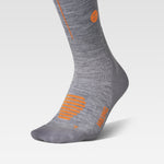 Merino Hiking Socks Women | Mid Grey  / Orange