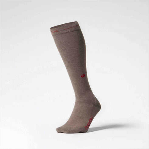 Cotton Everyday Socks Women | Light Brown / Red