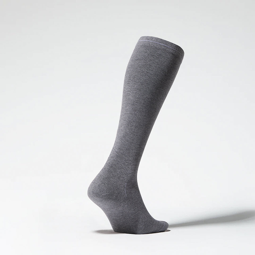 Cotton Everyday Socks Men | Mid Grey / White