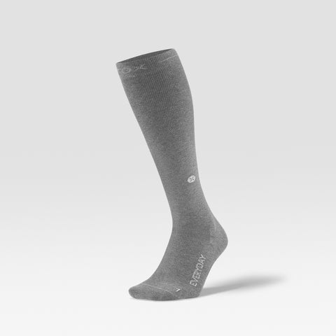 Cotton Everyday Socks Women | Mid Grey / White