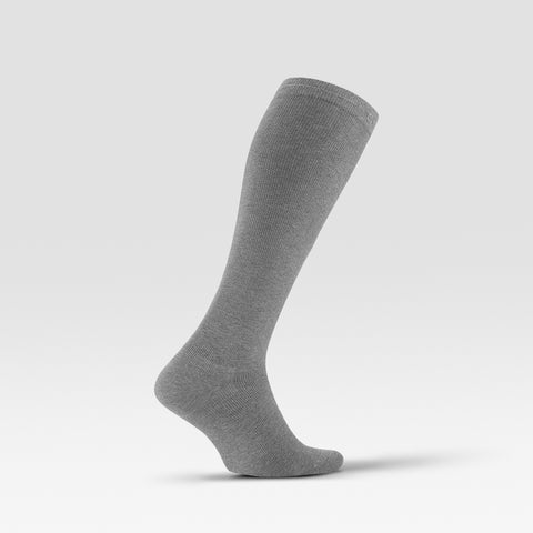 Cotton Everyday Socks Women | Mid Grey / White