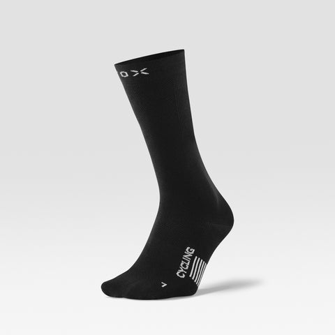 Cycling Mid-Calf Socks Women | Black / White