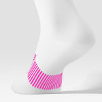 Cycling Mid-Calf Socks Women | White / Pink Fluo