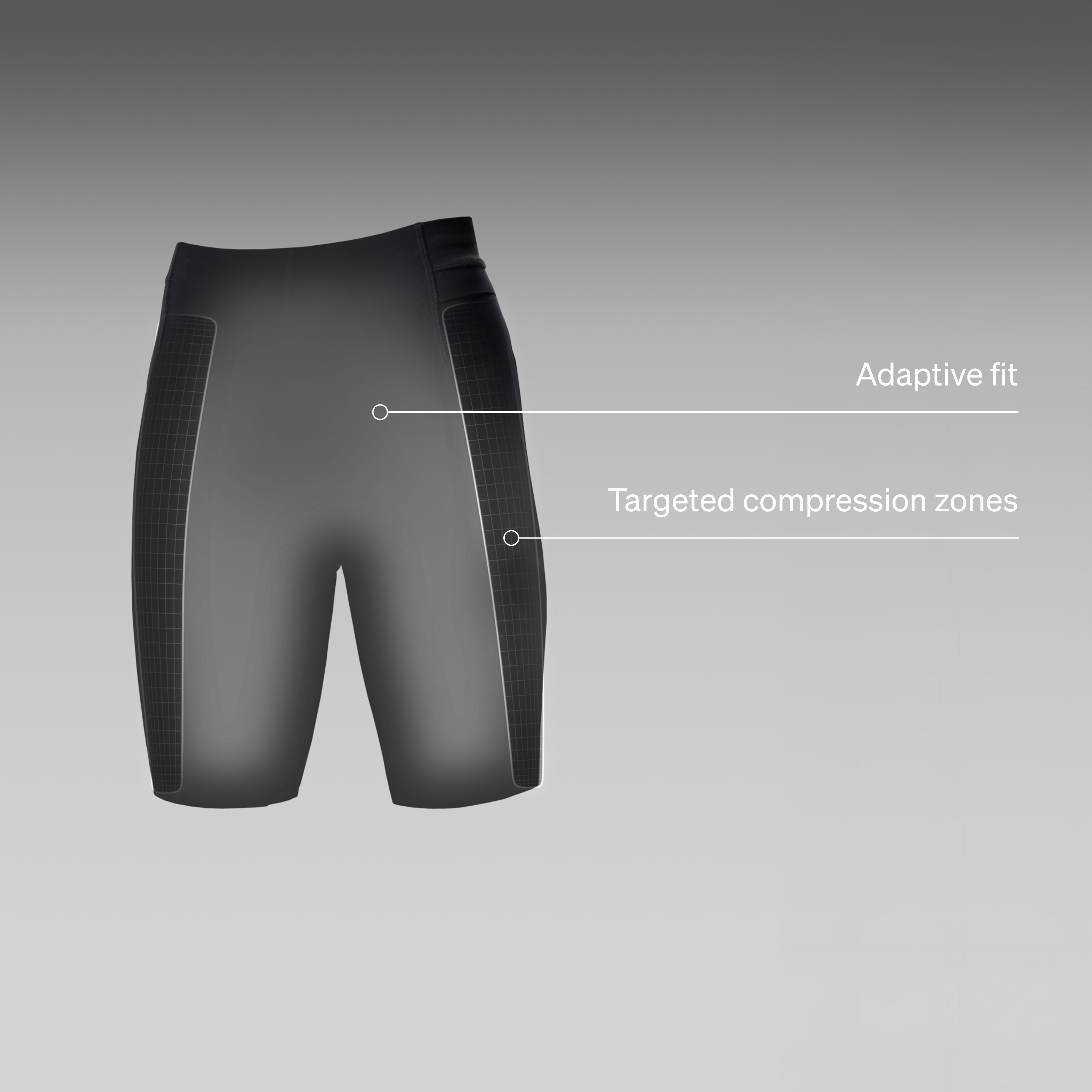 Running Shorts Men | Black / Light Grey